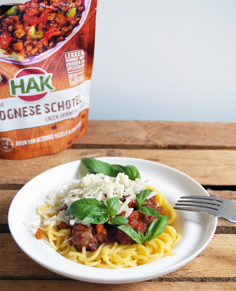 Spaghetti Bolognese met linzen van HAK in stazak - Gewoon wat een ...
