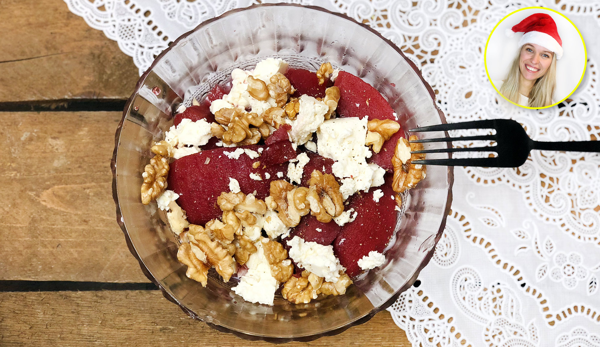 Kerstrecept stoofpeertjes met feta en walnoten Gewoon wat een