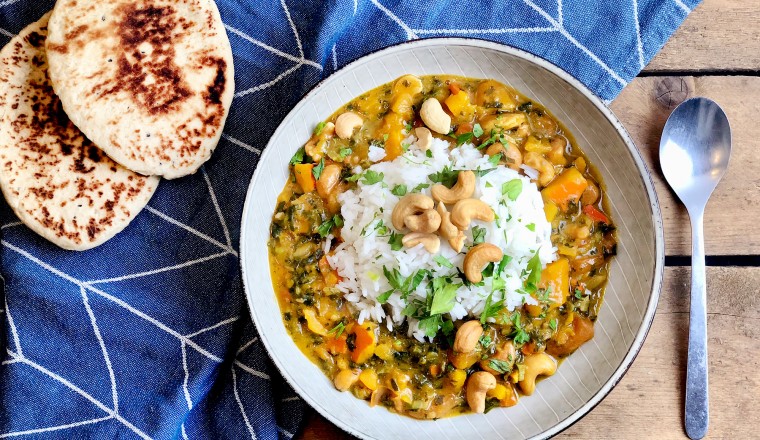 Pompoencurry Met Boerenkool En Cashewnoten - Gewoon Wat Een Studentje ...