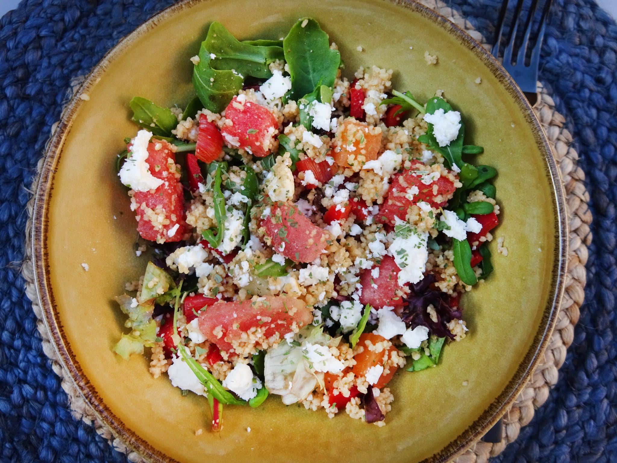 couscous_meloen_feta_munt_1 Gewoon wat een studentje 's avonds eet