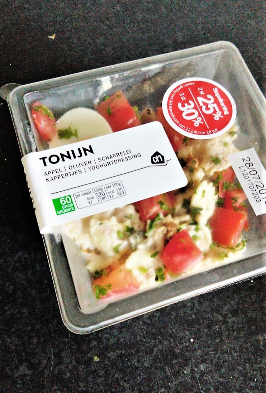 Opgetild Verleiding Handel Kant & klaar #31: Pastasalade met tonijn van de Albert Heijn - Gewoon wat  een studentje 's avonds eet