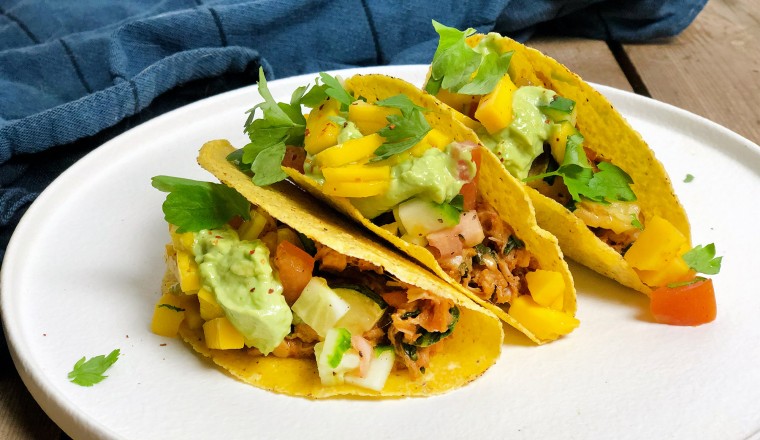 Vegan Taco S Met Pulled Jackfruit Mango En Avocado Gewoon Wat Een Studentje S Avonds Eet