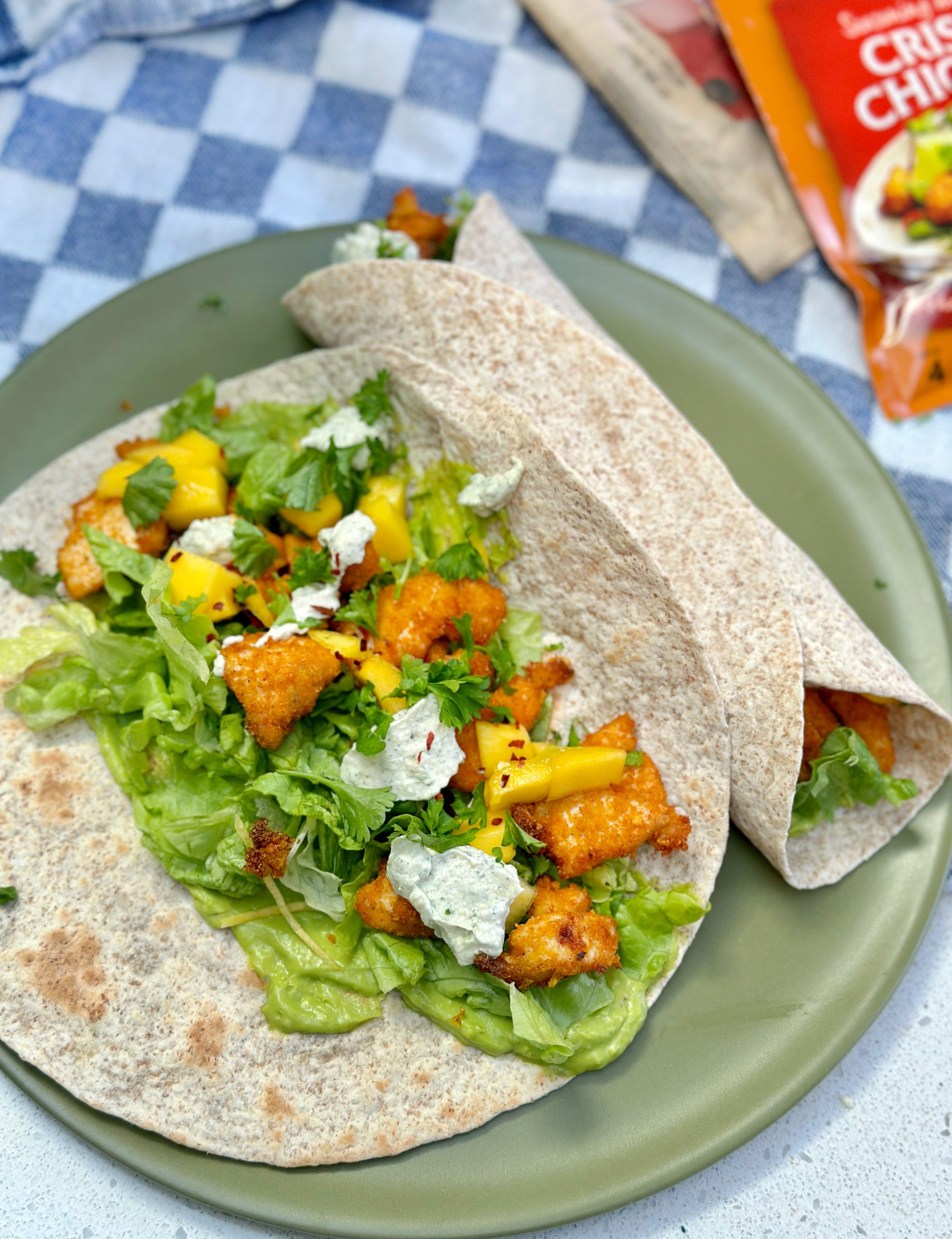 Tortilla's met crispy chicken