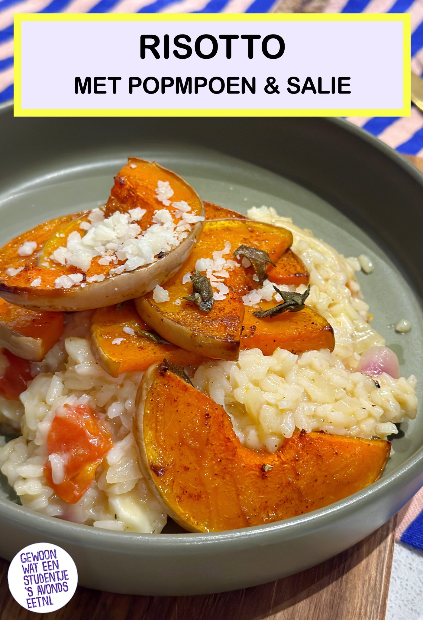 Risotto met pompoen, salie en pecorino - Gewoon wat ee...