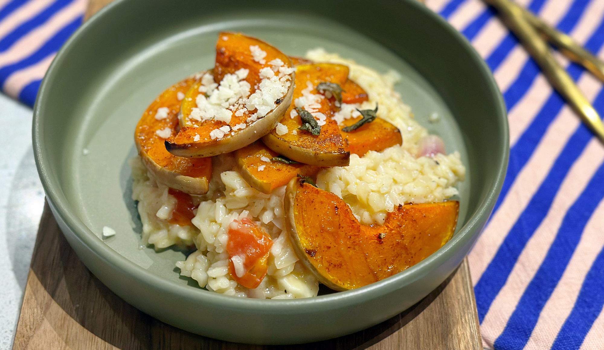 Risotto met pompoen, salie en pecorino - Gewoon wat ee...